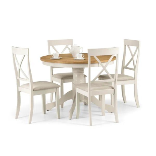 Sheesham Wood Table Set | Stylish Round Table Top | Dining Table With Chair | All Sizes