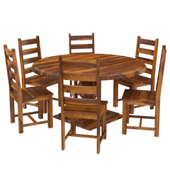 Wooden Dining Table Set | Dining Table 6 Seater | Sheesham Wood