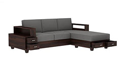 L Shape Sofa | Modern Sofa Set Design | Sheesham Wood Corner Sofa With Storage