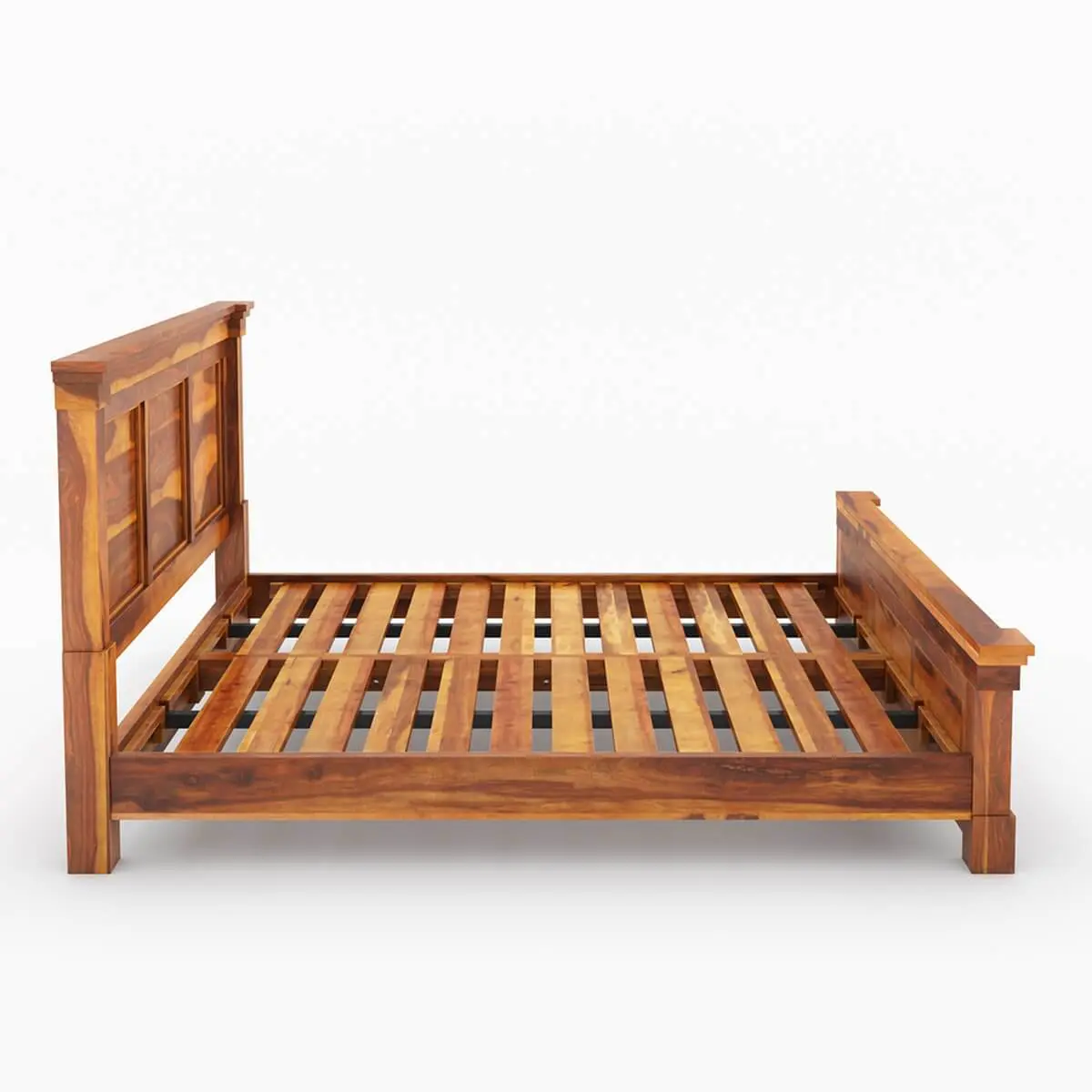 Modern Bed Design | Wooden Bed in Sheesham Wood | King/Queen Size | high Quility Sheesham Wood Bedroom Furniture