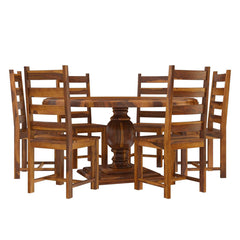 Wooden Dining Table Set | Dining Table 6 Seater | Sheesham Wood