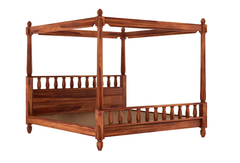 Indian Bed Design | Wood Carving Bed made up of Sheesham Wood | King/Queen Size | High Hight