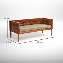 Wooden Sofa Set Design Indian Style | Solid Sheesham wood | Traditional Style Sofa With CNC Design