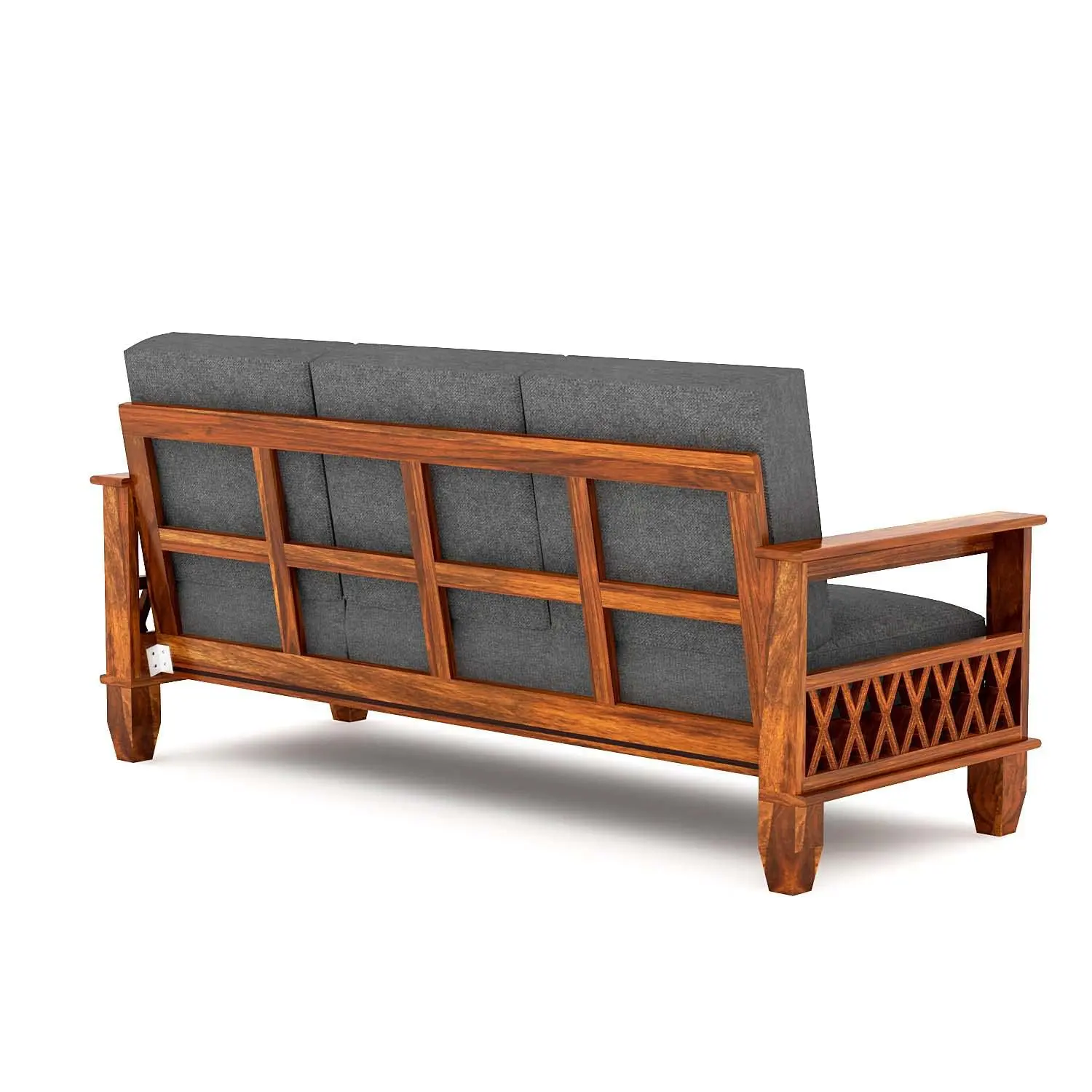 Wooden Sofa Set Design Indian Style | Solid Sheesham wood | X Design Wooden Sofa Set