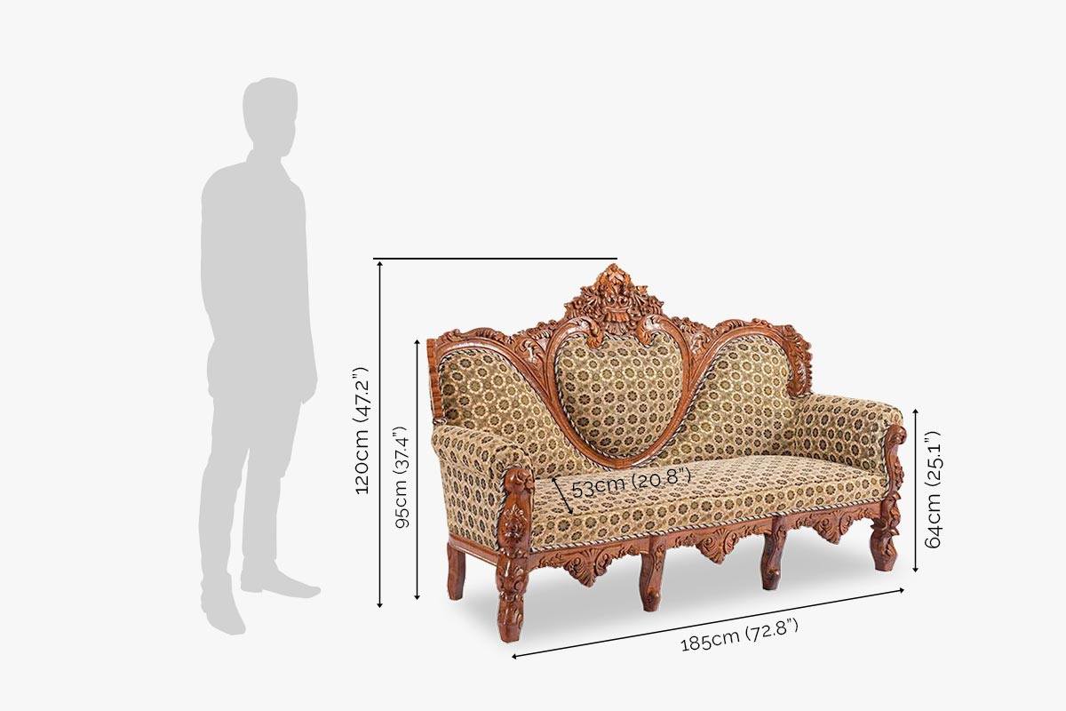 Premium Hand Carved Sofa Set | Royal Sofa Set Design for Living Room| Maharaja Sofa Set Design