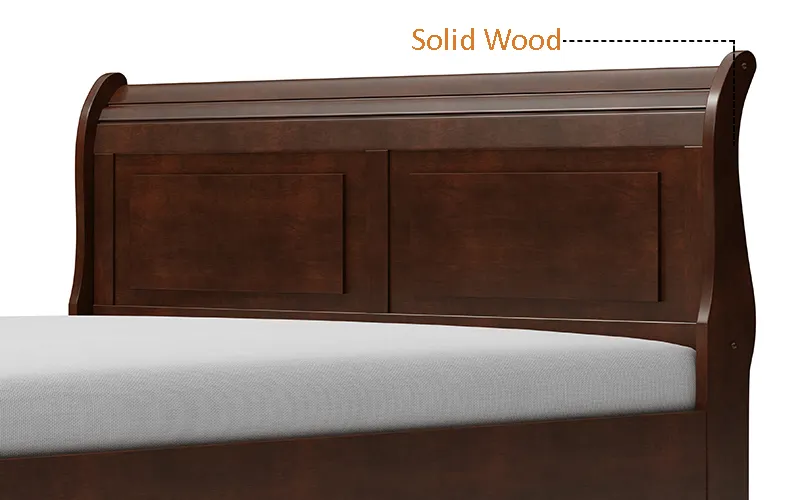 Modern Bed Design | Wooden Bed in Sheesham Wood | King/Queen Size | Solid Sheesham Wood