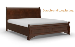 Modern Bed Design | Wooden Bed in Sheesham Wood | King/Queen Size | Solid Sheesham Wood