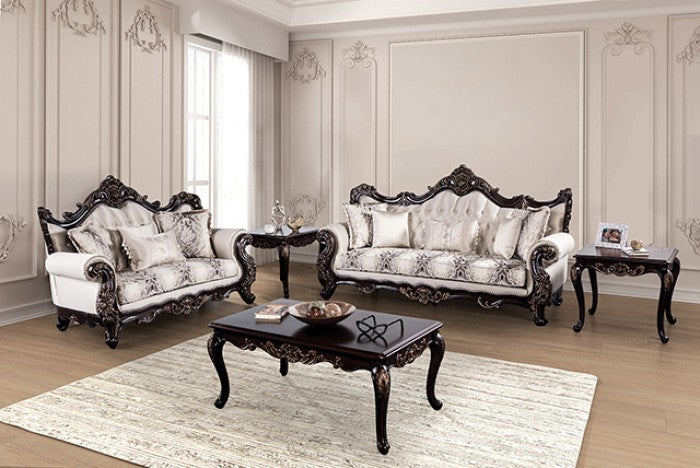 Leatherette Sofa | Contemporary Sofa Set Design | Sheesham Wood Hand Carved