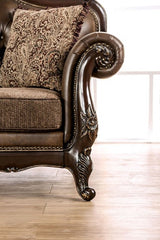 Leather Sofa | Contemporary Sofa Set Design | Sheesham Wood Hand Carved