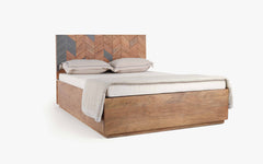 Luxurious Bed Design | Wood Carving Bed made up of Sheesham Wood | King/Queen Size |Carved Design Headboard