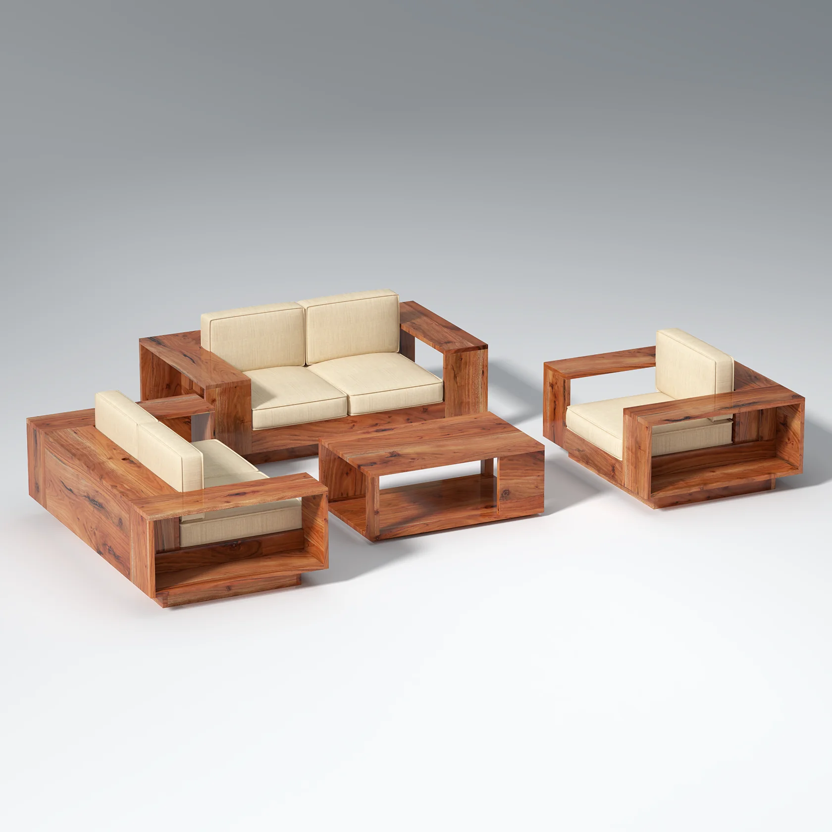 Sofa Set for Living Room | Wooden Sofa Set Online | Sheesham Wood