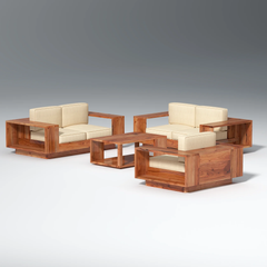 Sofa Set for Living Room | Wooden Sofa Set Online | Sheesham Wood